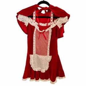 Little Red Ridding Hood Costume Dress and Hood